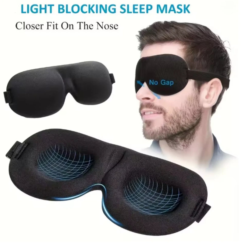 Unisex 3D Light Blocking Eye Mask | Deep Uninterrupted Sleep in 5 Minutes