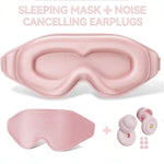 3D Sleep Eye Mask | Blocks 100% Light and Silences Noise for Instant Deep Sleep