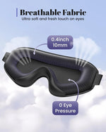 3D Contoured Sleep Mask | Guarantees 100% Deep Blackout Sleep