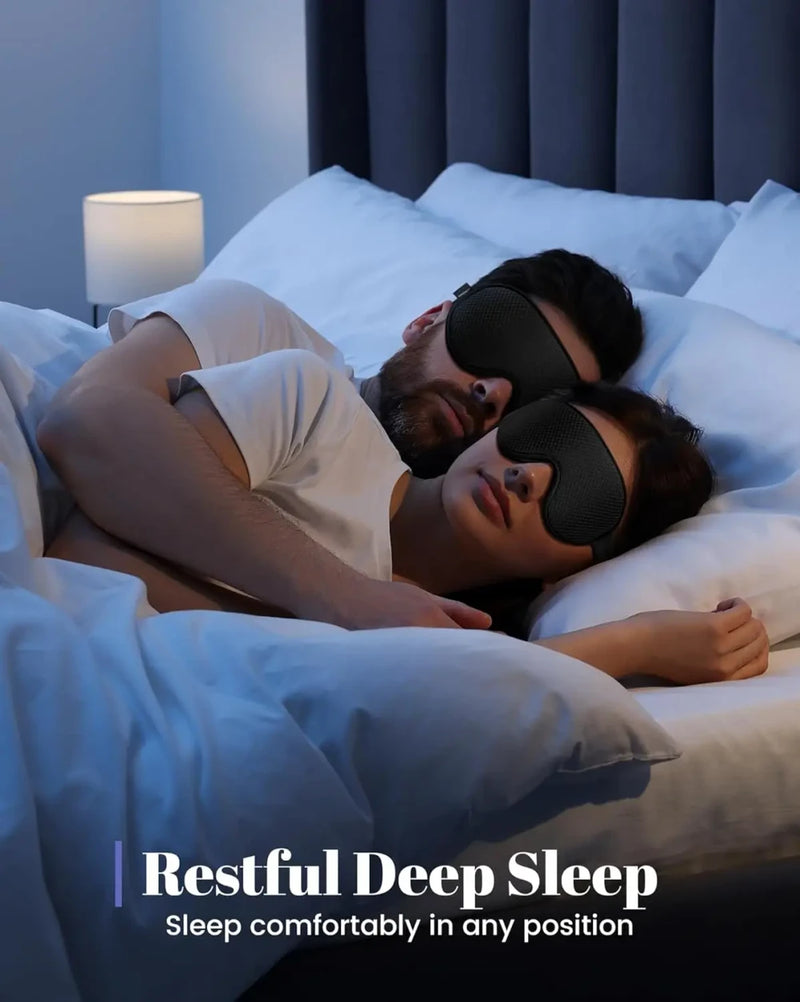 3D Contoured Sleep Mask | Guarantees 100% Deep Blackout Sleep