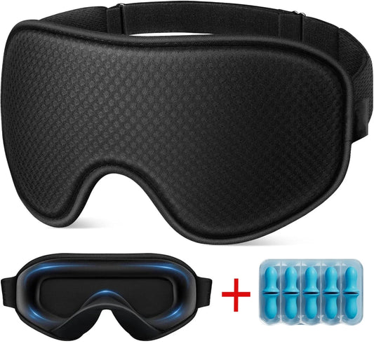3D Contoured Sleep Mask | Guarantees 100% Deep Blackout Sleep